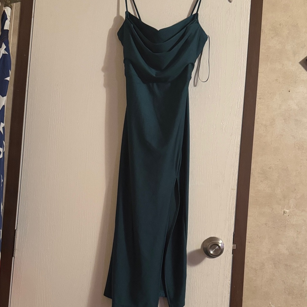 Windsor Strapless Teal Dress